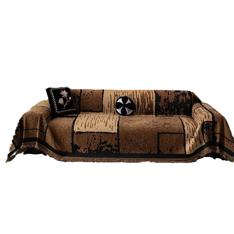 Vintage Chenille Anti-Scratch Sofa Protector Throw Couch Cover