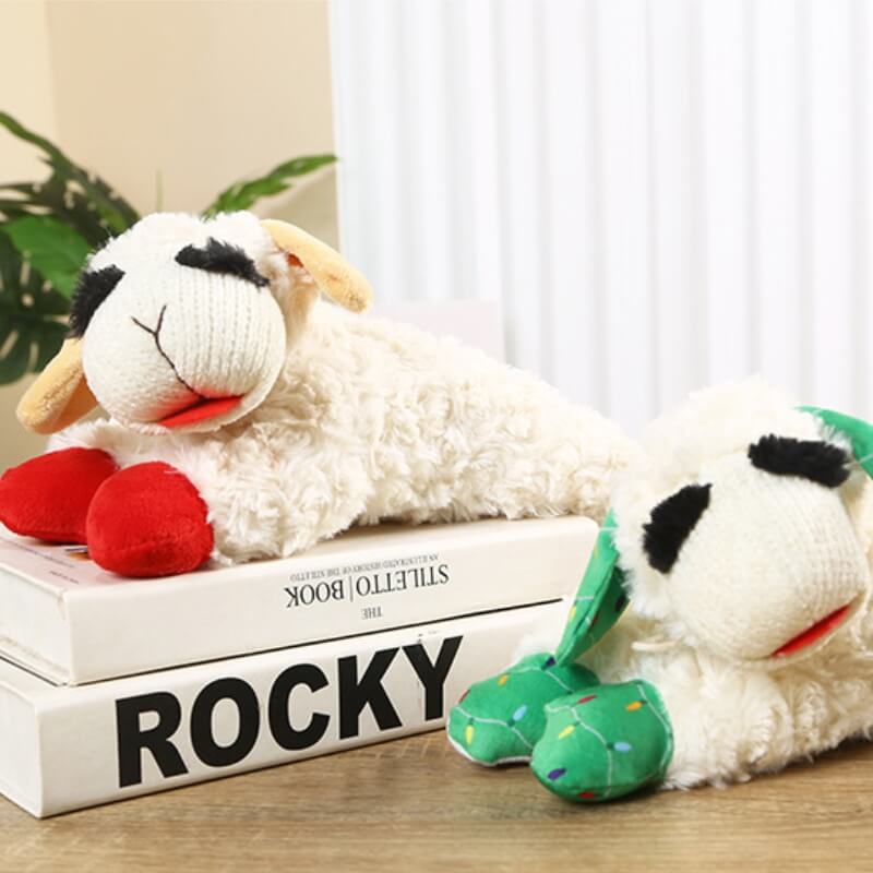 Plush Lamb Squeaker Toy Dog Interactive Toys